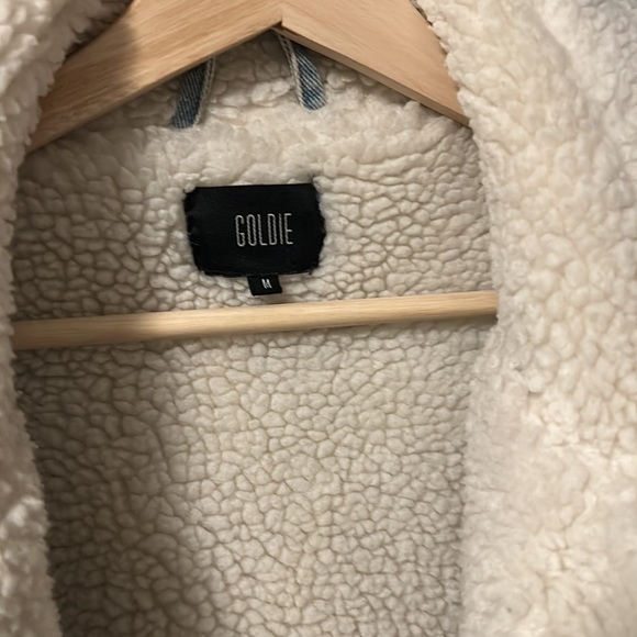 Denim jacket with faux fur. Super comfy and warm. - Picture 2 of 4